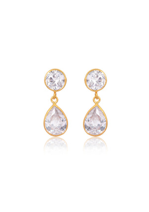 
                  
                    Load image into Gallery viewer, ATHENA BRIDAL EARRINGS GOLD
                  
                