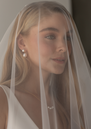 
                  
                    Load image into Gallery viewer, Pearl bridal earrings australia
                  
                