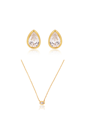 
                  
                    Load image into Gallery viewer, ELISE &amp;amp; SCOTTIE BRIDAL SET 18K GOLD
                  
                