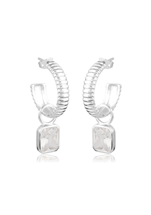 
                  
                    Load image into Gallery viewer, DAWN EARRINGS SILVER
                  
                