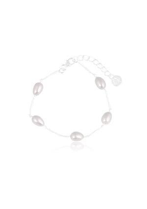 
                  
                    Load image into Gallery viewer, FAITH PEARL BRACELET SILVER
                  
                