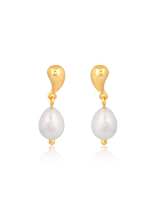 
                  
                    Load image into Gallery viewer, HAILEY BRIDAL EARRINGS 18K GOLD
                  
                