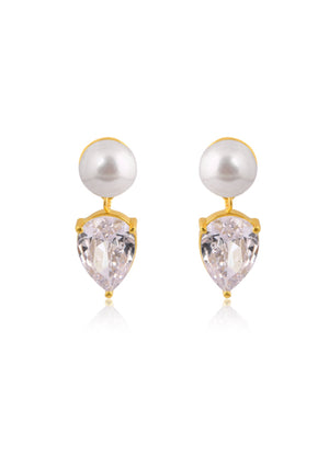 
                  
                    Load image into Gallery viewer, HARPER BRIDAL EARRINGS 18K GOLD
                  
                