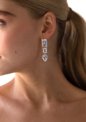 
                  
                    Load image into Gallery viewer, ISLA BRIDAL EARRINGS SILVER
                  
                