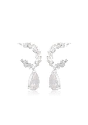 
                  
                    Load image into Gallery viewer, STELLA BRIDAL EARRINGS SILVER
                  
                